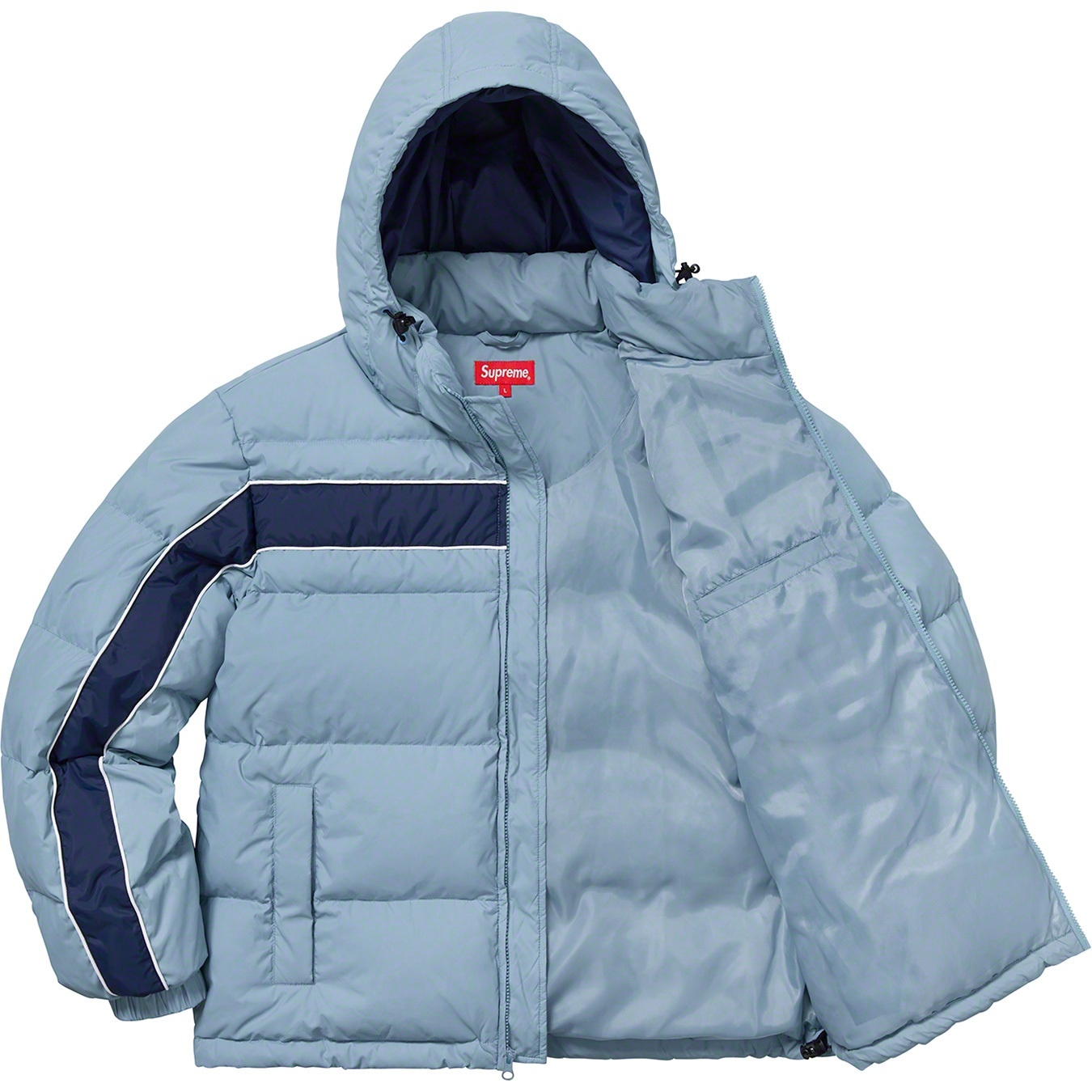 Stripe Panel Down Jacket view 15